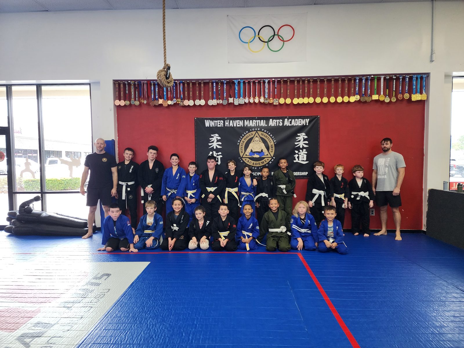 Coaches at Winter Haven Martial Arts Academy in the training room