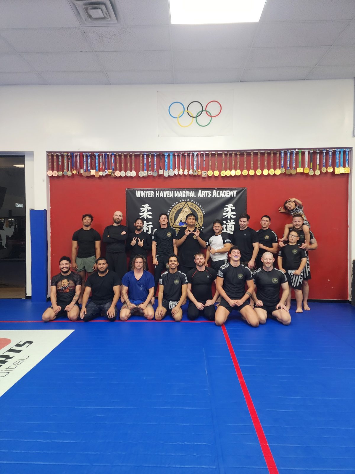 Judo throw practice during a class in Winter Haven, Florida