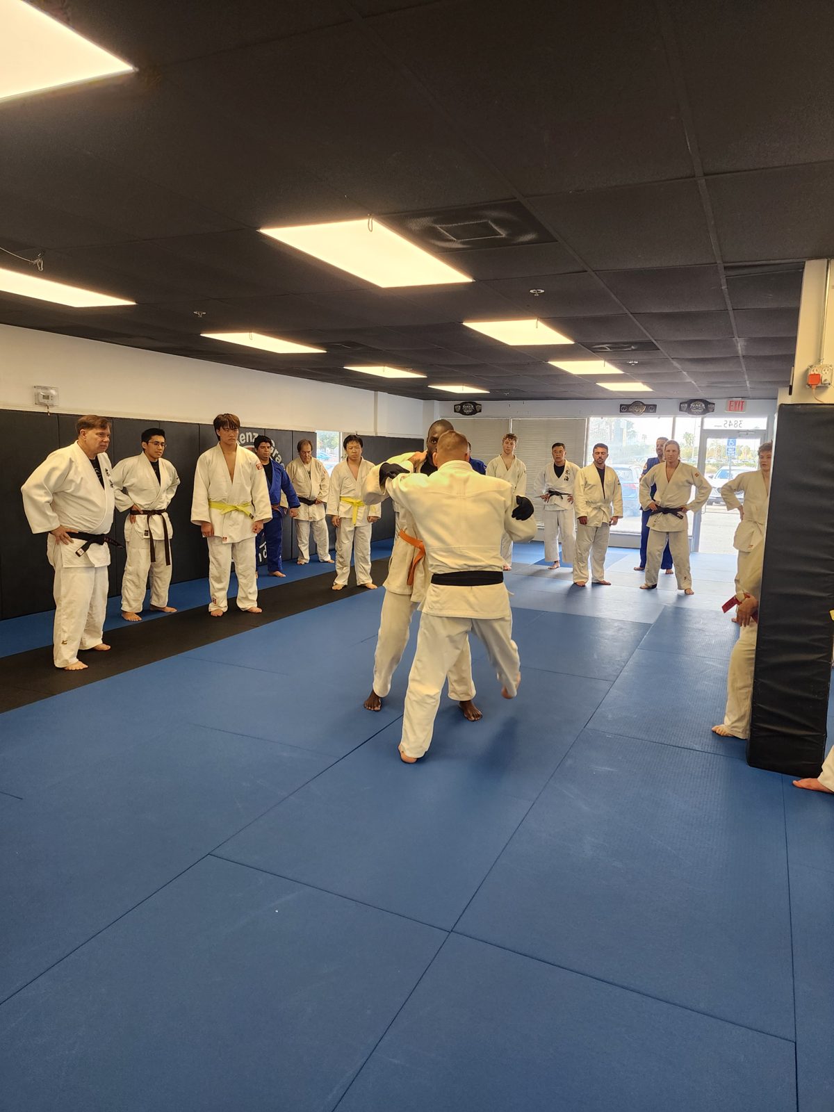 Groundwork practice during a judo class at Winter Haven Jiu-Jitsu